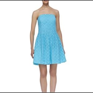 Lilly Pulitzer strapless dress with pockets